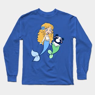 Mermaid and MerPanda Long Sleeve T-Shirt